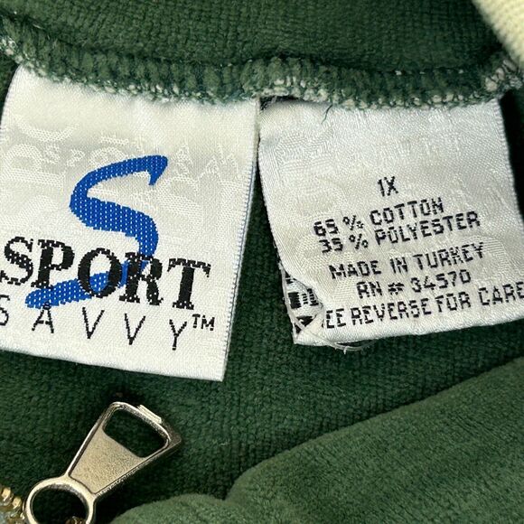 Vintage Duke City Dragons Rugby Club Sweater Mens X-Large Albuquerque 90s Green - Picture 7 of 8